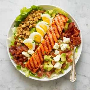 Salmon & Avocado Cobb Salad