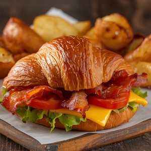 Bacon Croissant Sandwich