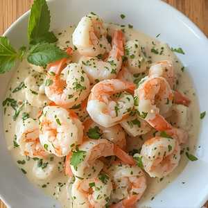 Salsas De Coco Con Camarones