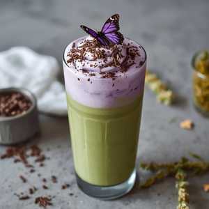 Iced Lavender Matcha Latte