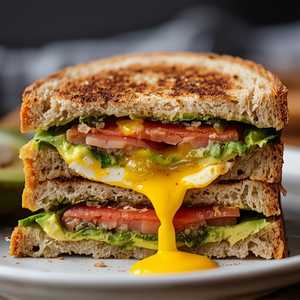 Avocado Smashed Breakfast Sandwich