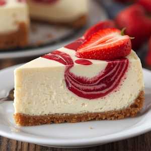 Strawberry Swirl Cheesecake