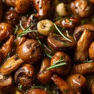 Rosemary Garlic Wild Mushrooms