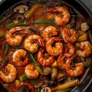 Spicy Aromatic Shrimp
