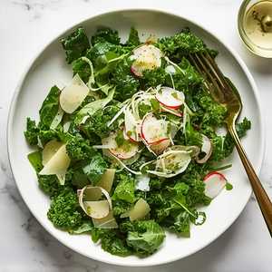 Kale and Arugula Caesar