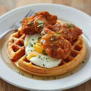 Chicken and Waffle Hash
