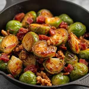 Maple Walnut Brussels Sprouts
