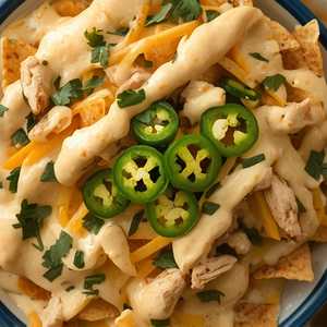 Sour Cream Chicken Nachos