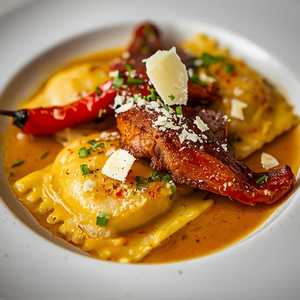 Braised Wagyu Beef Ravioli