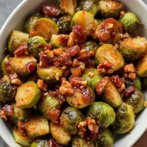 Maple Walnut Brussels Sprouts