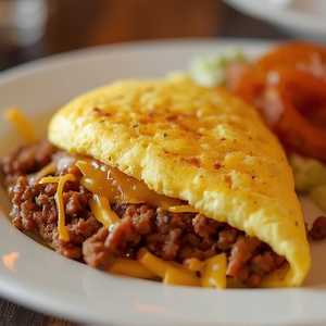 Beef & Cheese Omelette