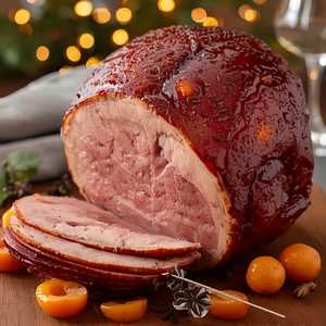 Apricot Brown Sugar Glazed Carver Ham