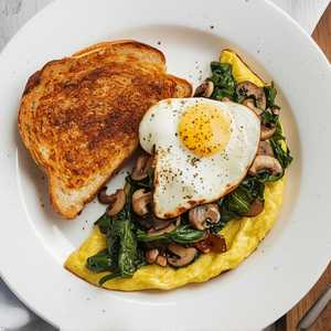 Egg-white Omelette with Panela Cheese and Vegetables