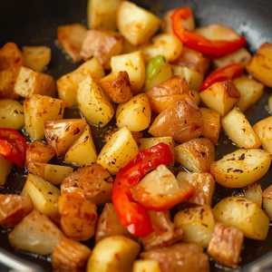 Potato & Pepper Hash
