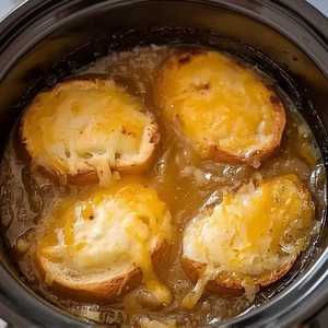 Cup of French Onion Soup Gratinée