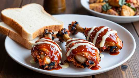 Smoked Chicken Thighs (3) Plate
