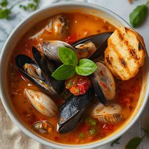Steamed Mussels and Clams