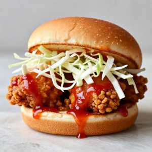 Korean Spicy Fried Chicken Sandwiches