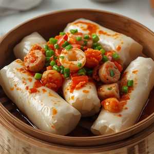 Steamed Dried Bean Curd Roll