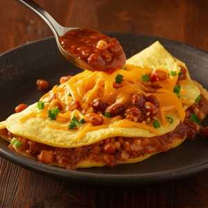 Chili & Cheese Omelet