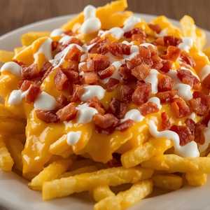 Smothered Cheezy Bacon Ranch Fries