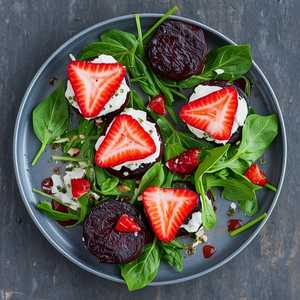 Beet and Goat Cheese Salade