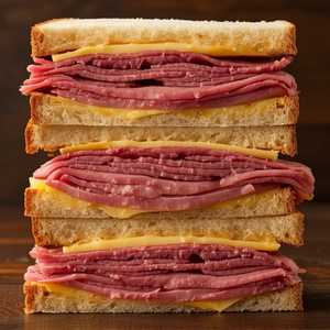1/2 lb. Corned Beef & Swiss Sandwich