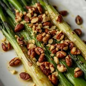 Roasted Leeks, Brown Butter Hazelnuts & Warm Sherry Vinaigrette
