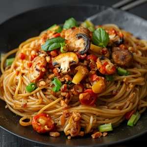 Assorted Mushrooms With Noodles