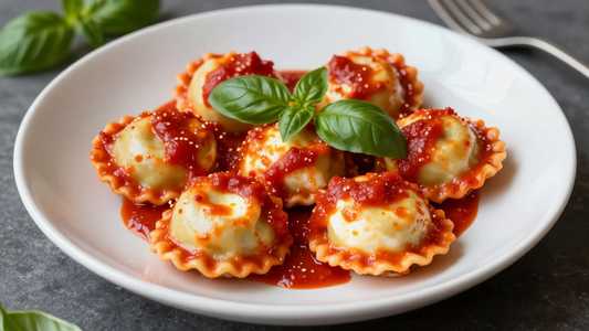 Ricotta & Mozzarella Stuffed Ravioli