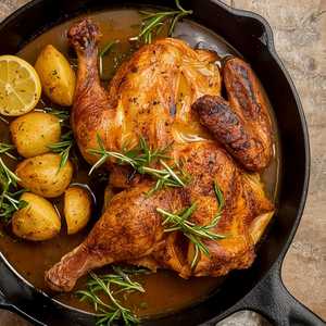 Pan Roasted Brick Chicken