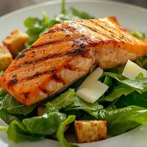 Ensalada Caesar Salmon