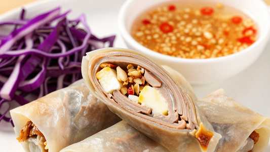 Smoked Duck & Goat Cheese Spring Rolls