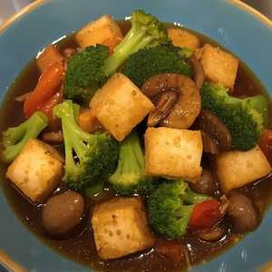 Braised Tofu & Vegetable in Oyster Sauce