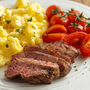 NY Steak & Scrambled Eggs