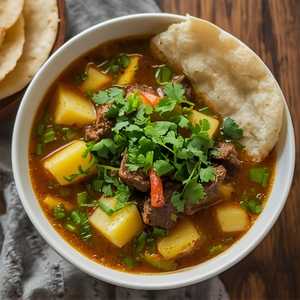 Caldo de Papa con Costilla