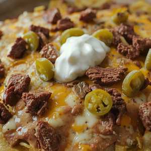 Nachos Con Carne Asada