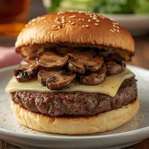 Mushroom Swiss Burger