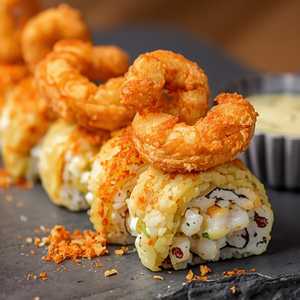 Spicy Popcorn Shrimp Roll
