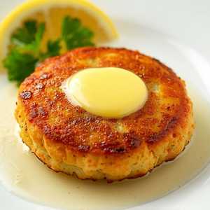 Dungeness Crab Cake, Old Bay Butter