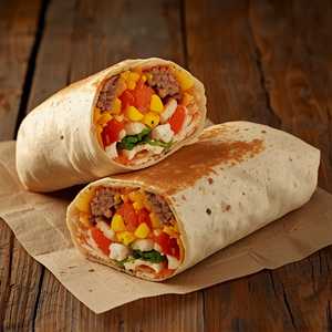 Chicken Sausage Breakfast Burrito