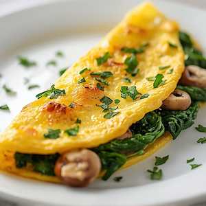 Mushroom-Florentine Omelet