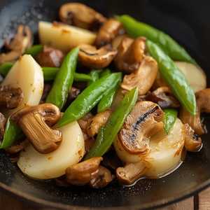 Yam And Stir-Fry Mushroom