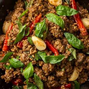 Pad Krapow With Chicken