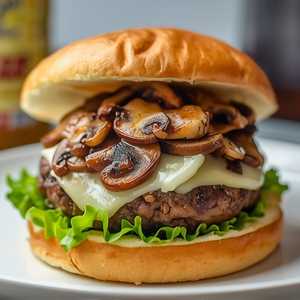 Mushroom Swiss Burger
