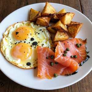 Three Eggs Any Style With Nova Smoked Salmon