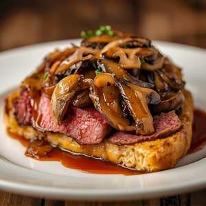 OPEN-FACED STEAK SANDWICH*