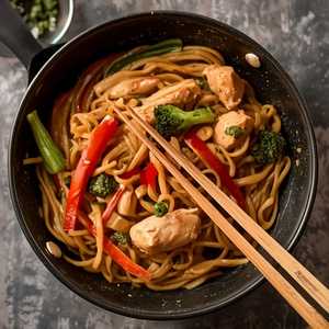 Chicken Yakiudon
