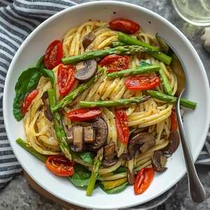 Vegetarian Angel Hair Pasta