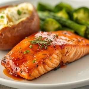 Sriracha Bourbon Salmon